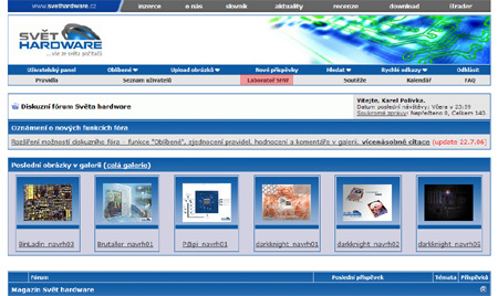 Diskuzní fórum - Laboratoř SHW