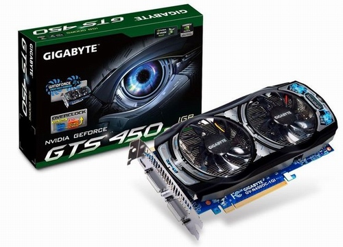 Gigabyte připravil novou řadu GeForce GTS 450