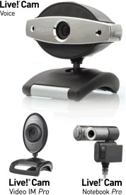 Creative a trojice nových webových kamer