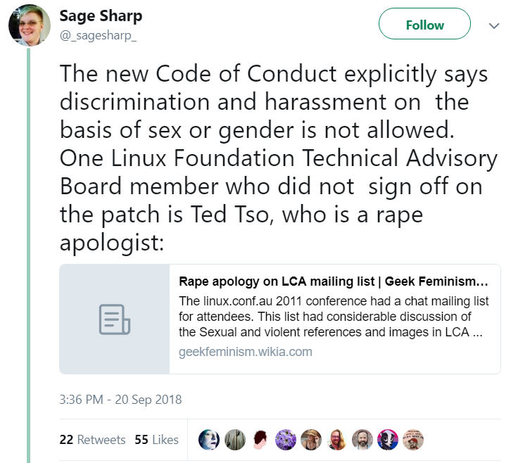 Linuxová komunita je nemocná, aneb bojovníci za sociální spravedlnost řádí