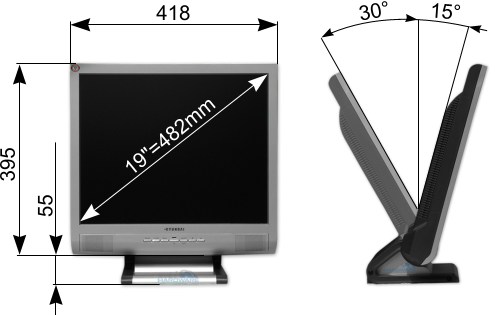 Megatest 19" LCD: Hyundai L19T