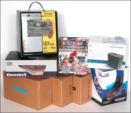 Megatest 15 chladičů procesorů: 1. část