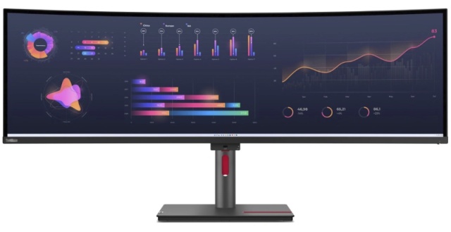 Lenovo ThinkVision P49w-30 přináší zakřivený displej IPS Black