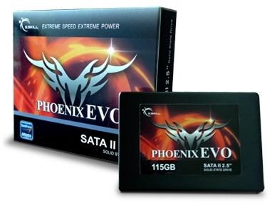 G.Skill představuje 115 GB SSD Phoenix EVO