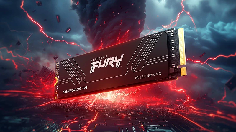 Kingston uvedl PCIe 5.0 SSD Renegade G5 s až 14800 MB/s a nízkou spotřebou