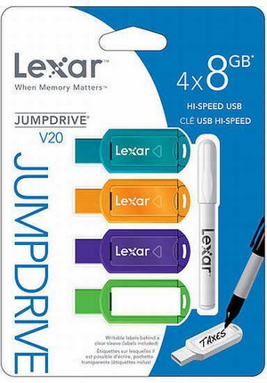 Popisovací flash disky Lexar JumpDrive V20