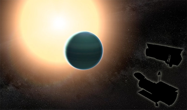 Vzdálený horký Neptun je tvořen převážně vodou