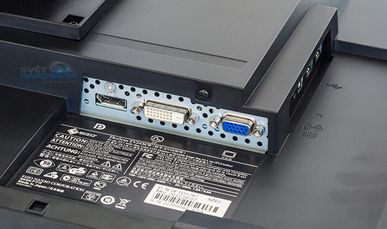 EIZO EV2436WFS: trefa do černého