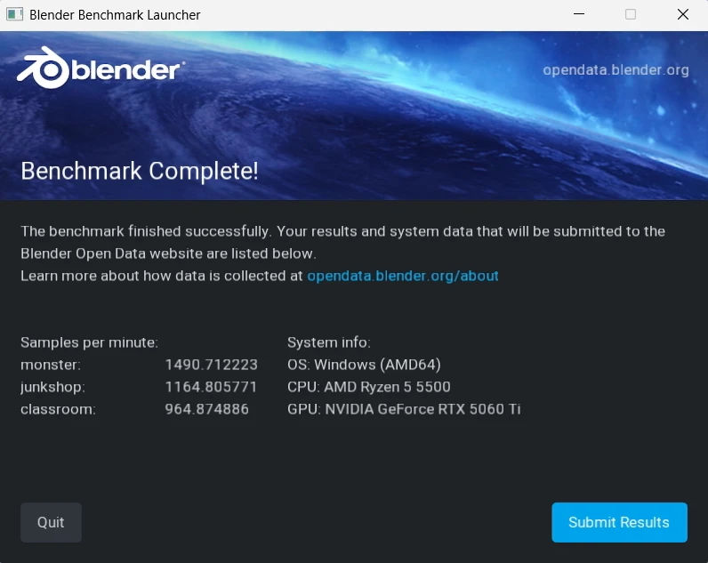 TIGO Gamer R5-5500 (Blender GPU - GeForce RTX 5070 Ti 8GB)