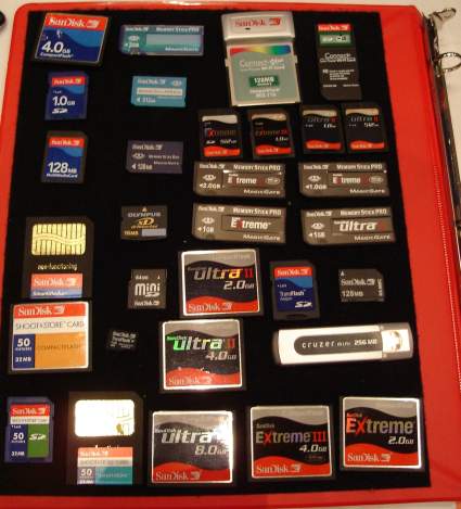 SanDisk flash memory cards