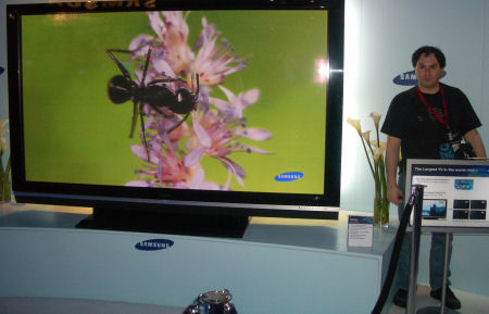 Samsung 102 inch TV front