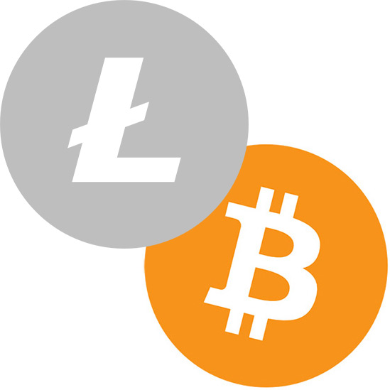 Litecoin Bitcoin logo