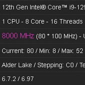 Core i9-12900K (ne)přetaktován na 8 GHz a DDR5 na 8300 MT/s