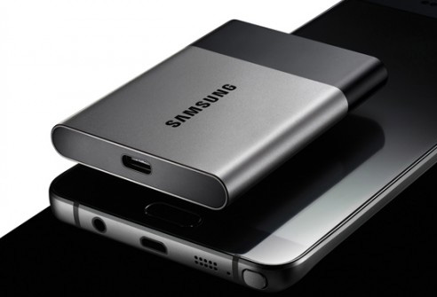 Samsung SSD T3 na smartphonu