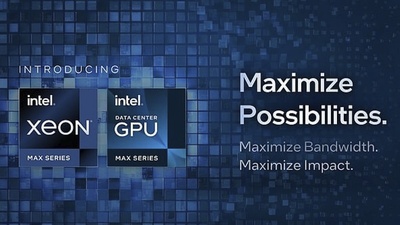 Intel Max Series: Xeon CPU s 64GB HBM2e a GPU s až 600W spotřebou