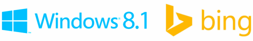 Logo Windows 8.1 a logo Bing