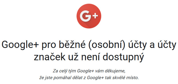 Konec Google+