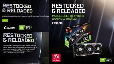 NVIDIA hlásí opět dostatek karet: Restocked & Reloaded