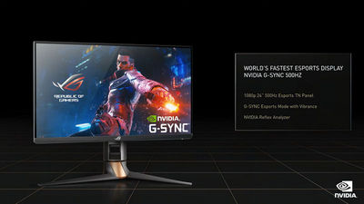 NVIDIA ukázala monitor ROG Swift s 500 Hz a pravým G-Sync