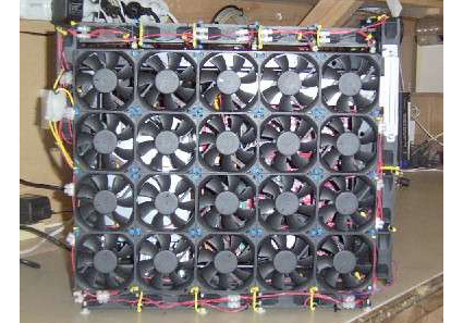 PC case made of fans