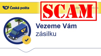 Pozor na scam, podvodníci se vydávají za Českou poštu, chtějí 79,80 Kč za clo