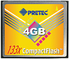 Pretec a 133X CompactFlash paměťová karta