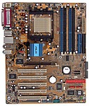 Asus A8V - Horní pohled