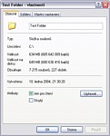 Parametry testovacího adresáře
