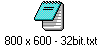 800 x 600 - 32bit.txt