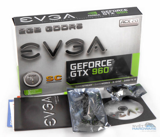 EVGA GTX 960 SC krabice