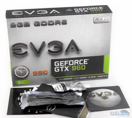 EVGA GTX 960 SSC krabice