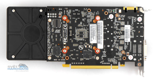 Gainward GeForce GTX 960 OC zadní strana