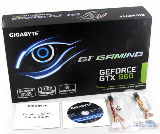 Gigabyte GeForce GTX 960 N960G1 GAMING-2GD krabice