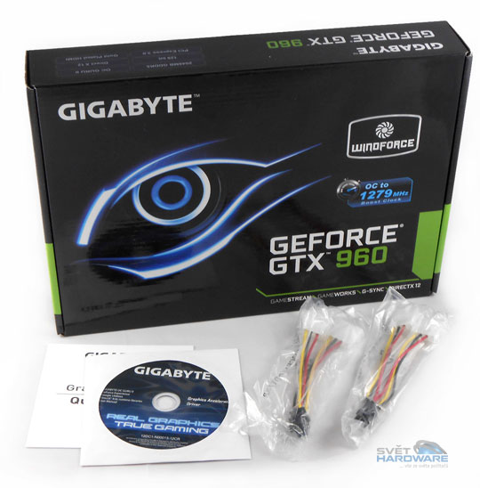 Gigabyte GeForce GTX 960 N960WF2OC-2GD krabice