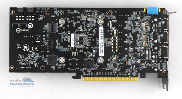 Gigabyte GeForce GTX 960 N960WF2OC-2GD zadní strana