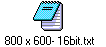 800 x 600- 16bit.txt