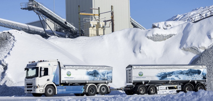 Scania elektrický truck v Norsku