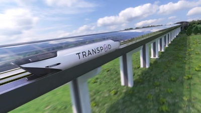 TransPod FluxJet: projekt maglevu v uzavřených trubicích má jezdit až 1200 km/h